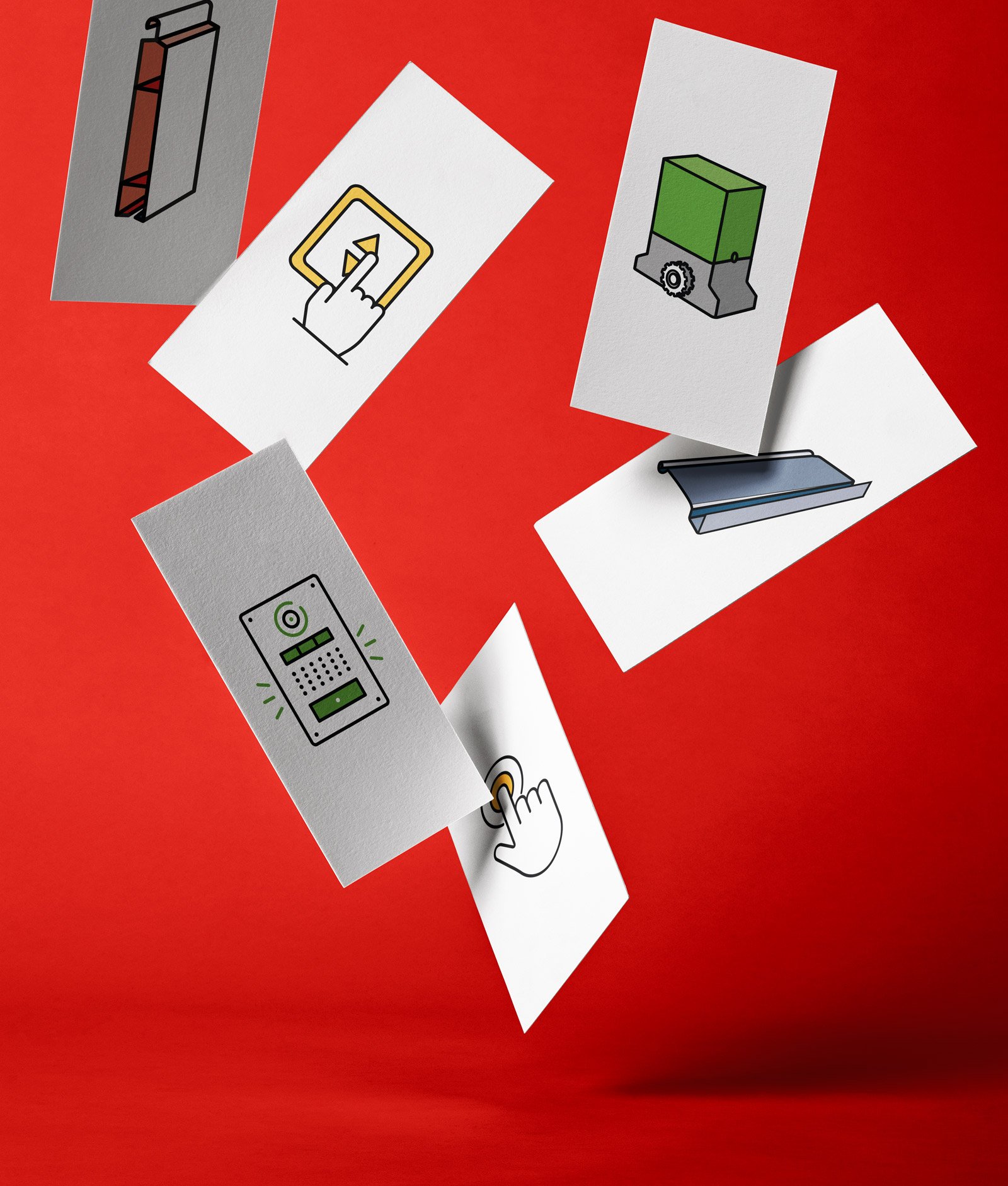 Pictos illustrant diverses rubriques