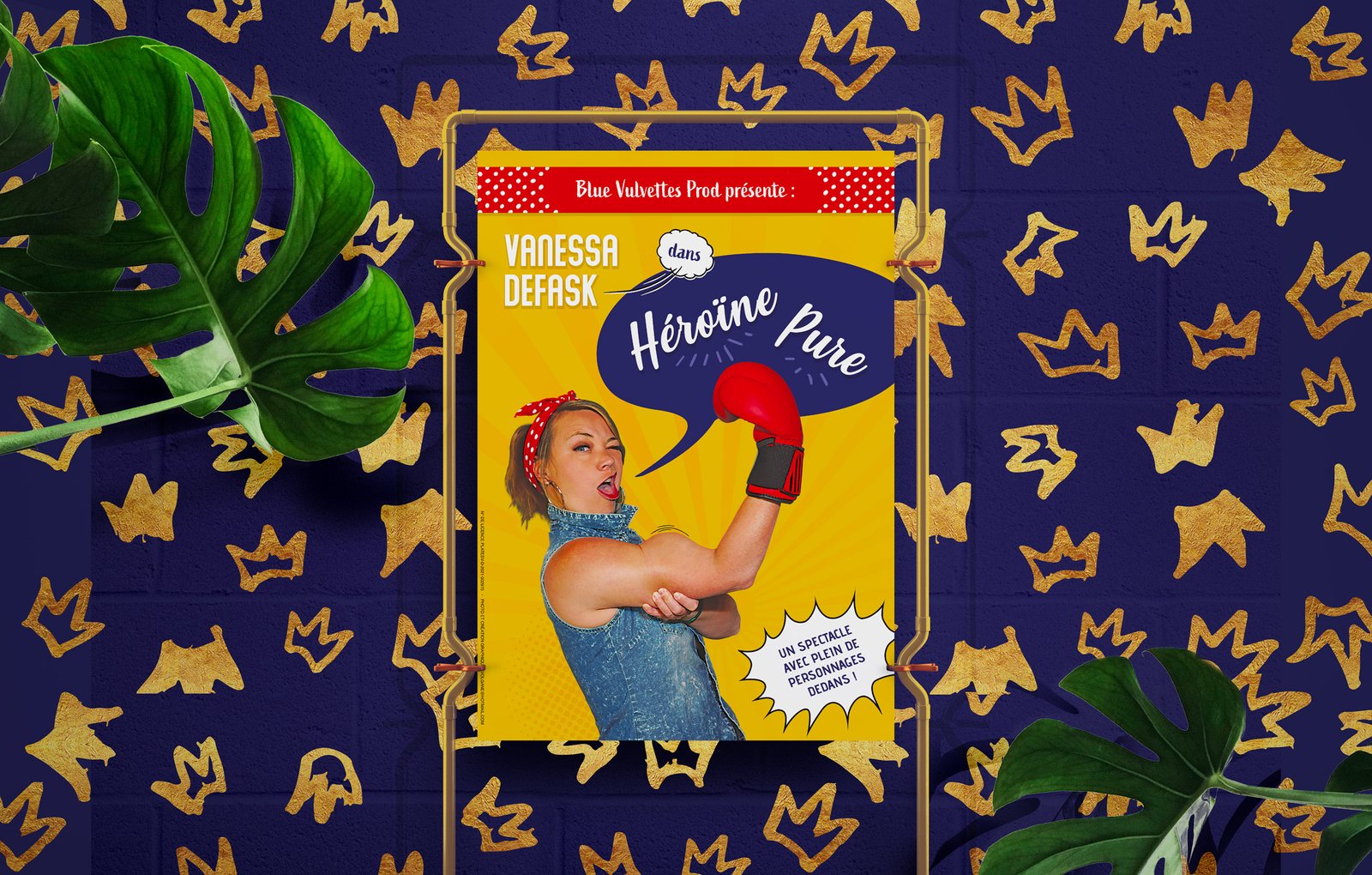 Affiche de théâtre du spectacle « Héroïne Pure »