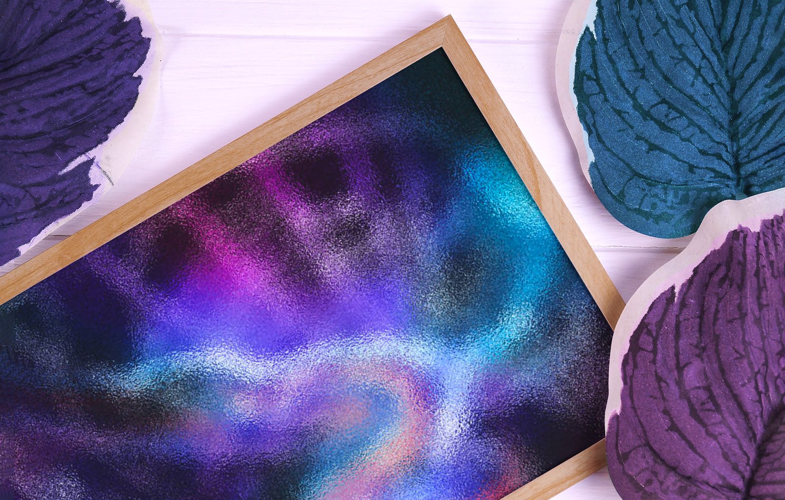 Travail illustratif « lumière et verre opaque »